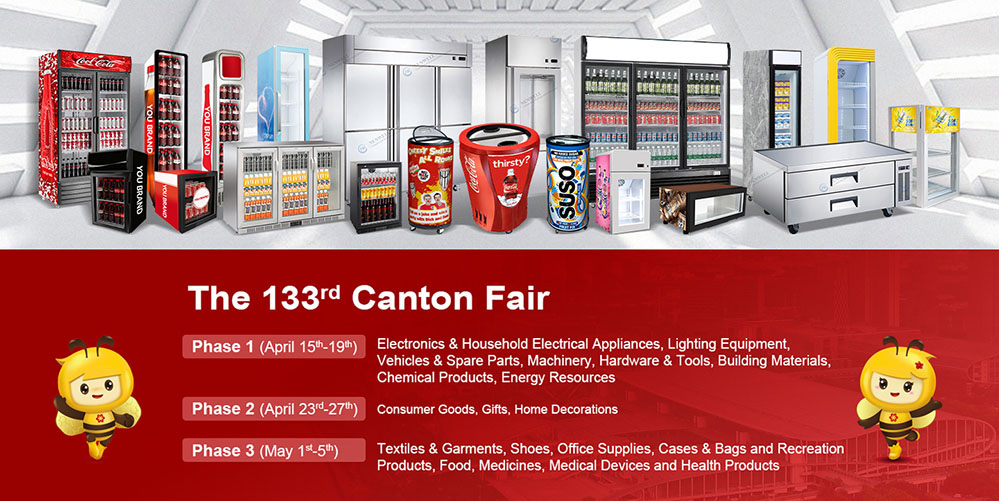 Nenwell Showcases Commercial Coolers and Commercial Freezer at Canton Fair